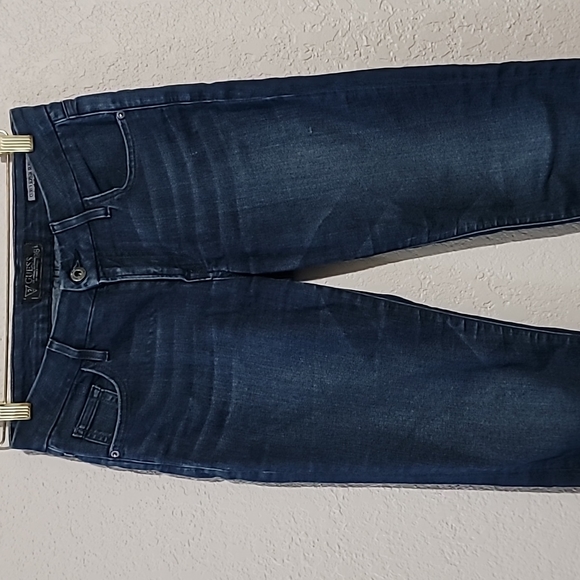 Vintage Guess Dark Blue Denim Curvy Sophia Skinny Jeans Sz. 27 - Picture 3 of 9